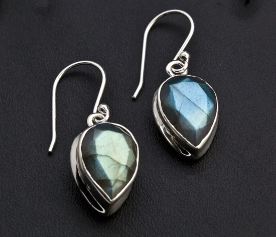 Sterling Silver Labradorite Earrings