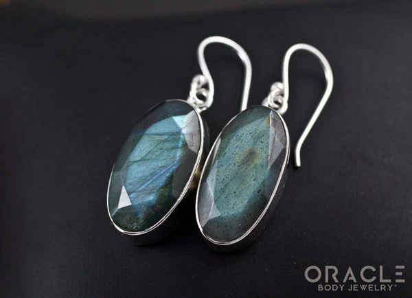 Sterling Silver Labradorite Earrings