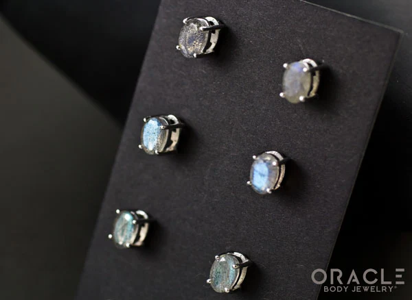 Sterling Silver Labradorite Earrings