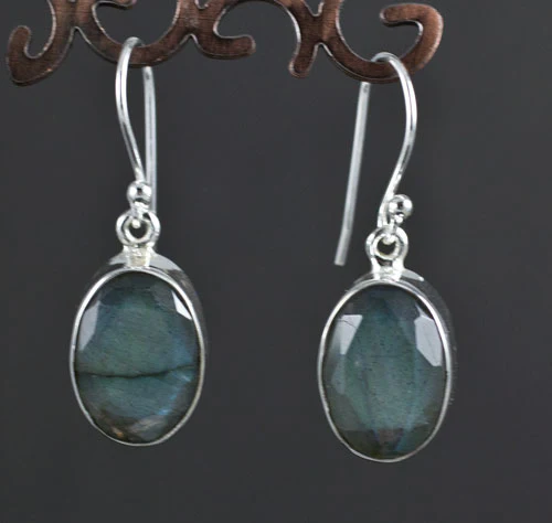 Sterling Silver Labradorite Earrings