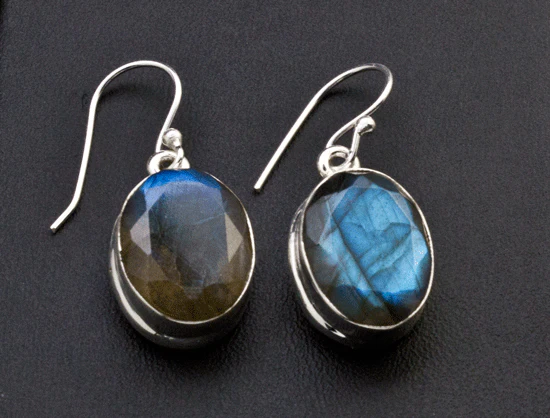 Sterling Silver Labradorite Earrings