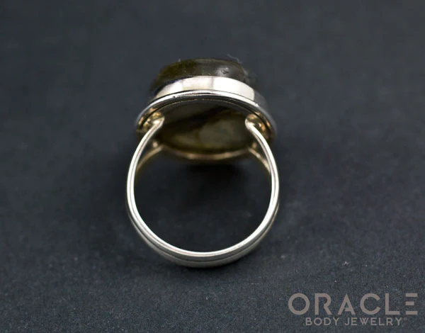 Sterling Silver Labradorite Ring Size 7 - Image 4