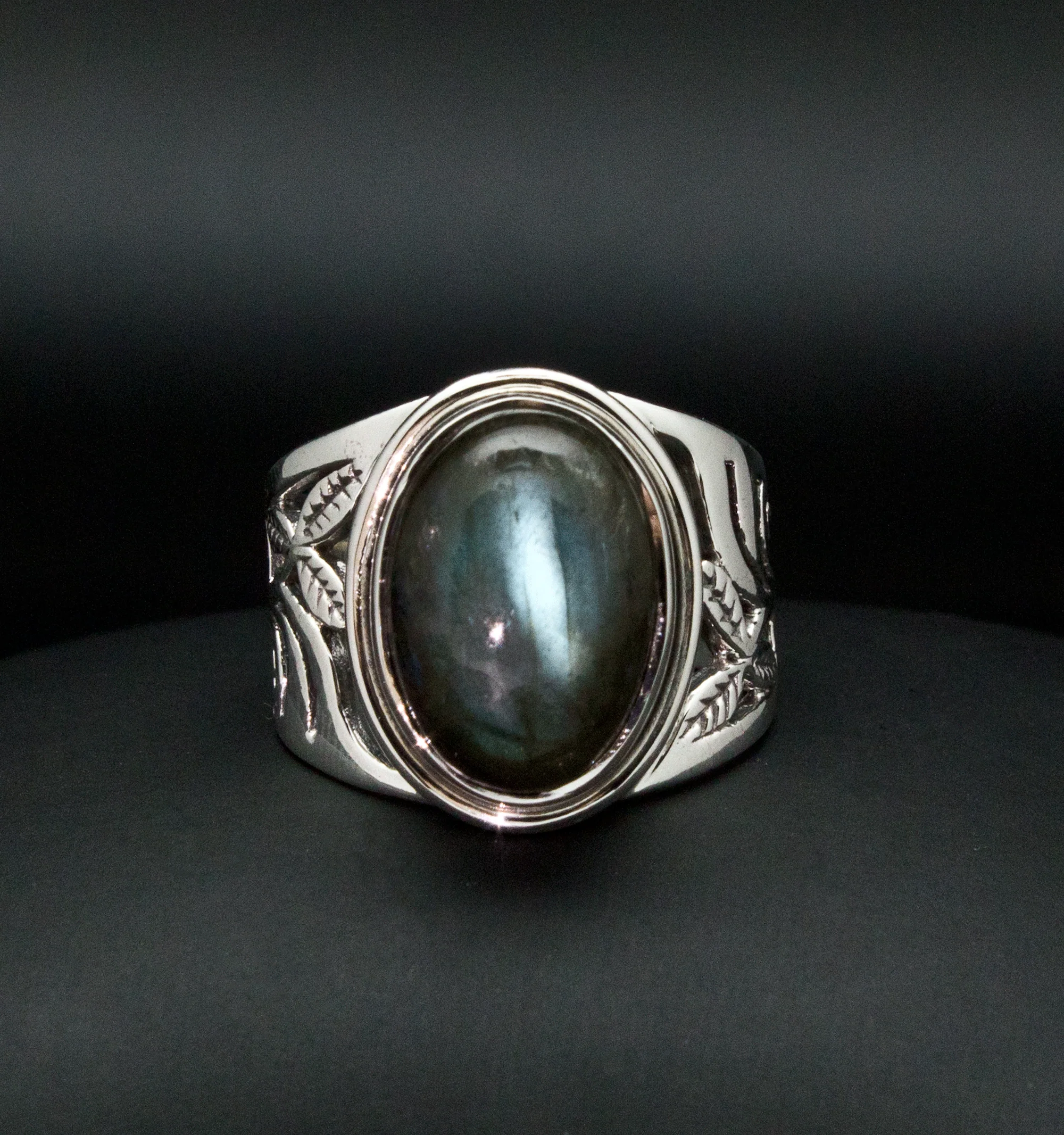 Sterling Silver Labradorite Ring Size 7