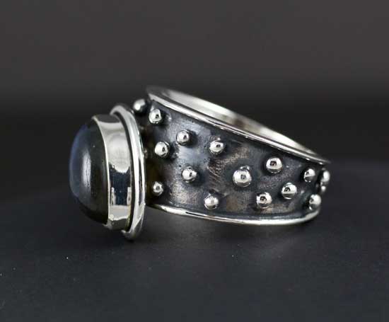 Sterling Silver Labradorite Ring Size 6.5 - Image 3