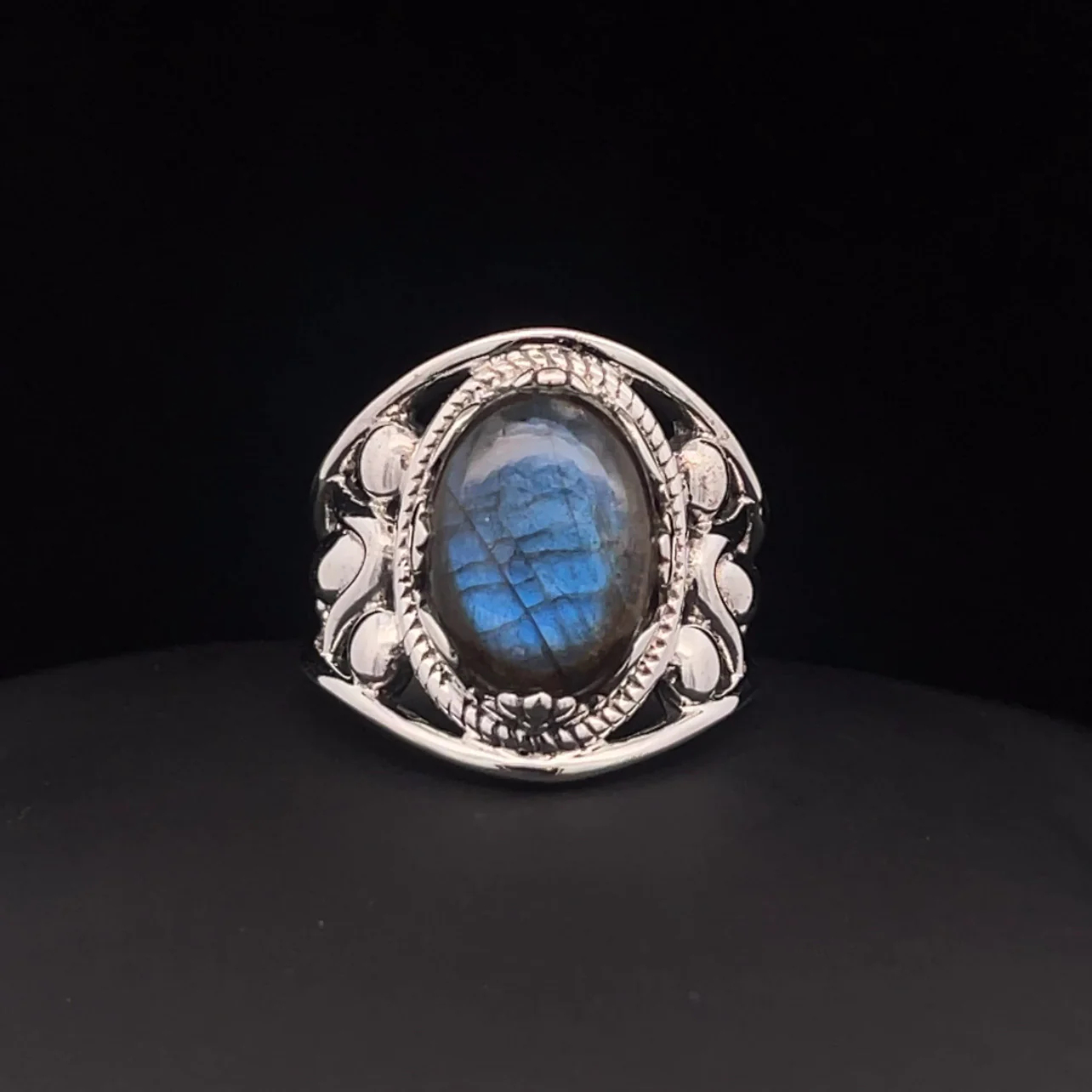 Sterling Silver Labradorite Ring Size 7