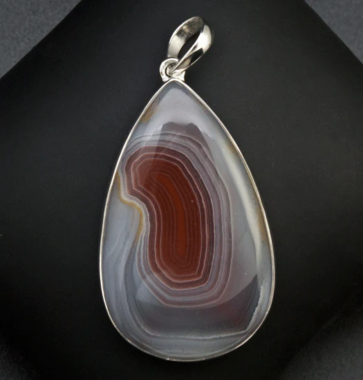Sterling Silver Laguna Agate Pendant - Image 2