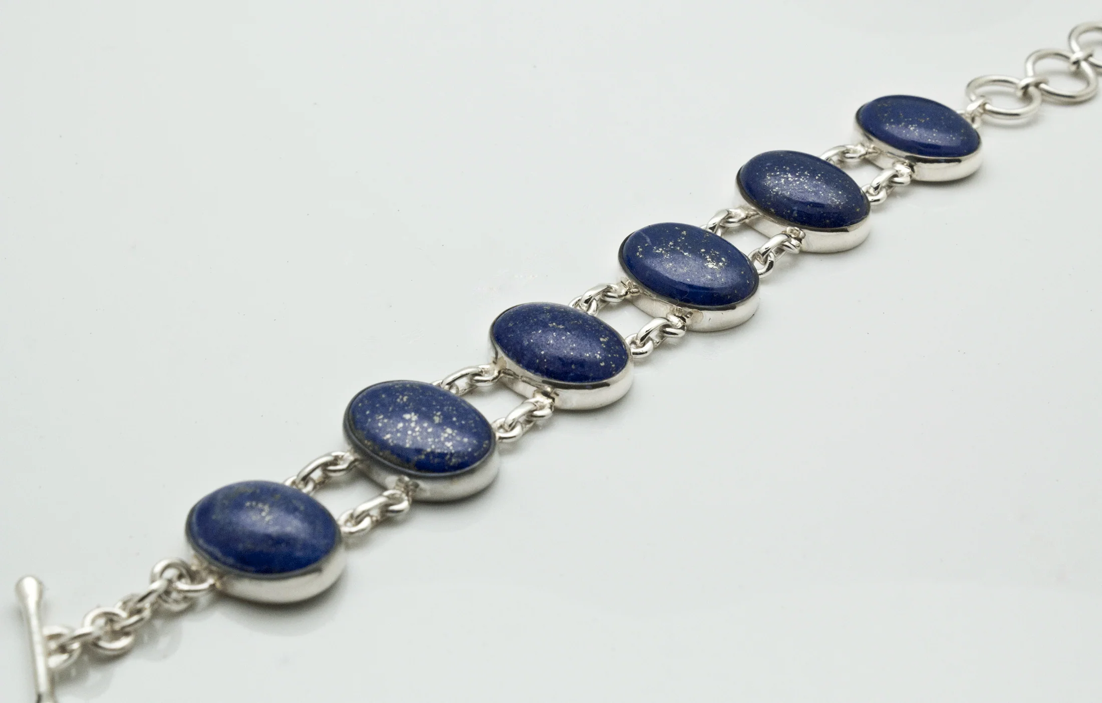 Sterling Silver Lapis Bracelet - Image 3