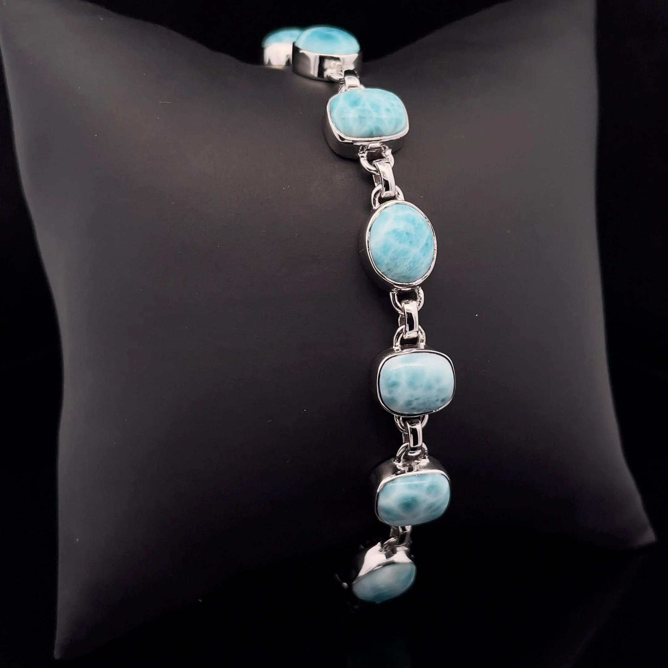 Sterling Silver Larimar Bracelet - Image 2