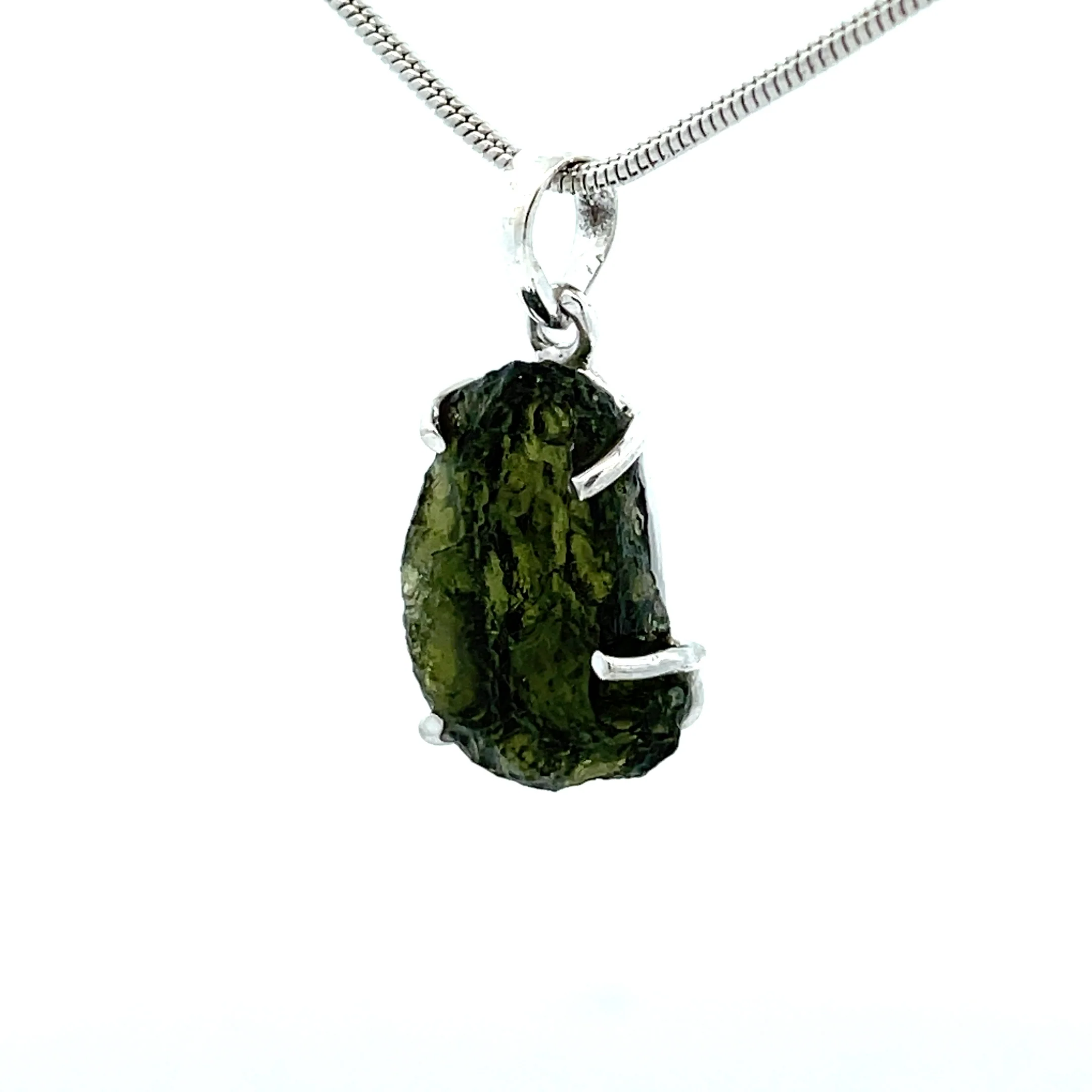 Sterling Silver Moldavite Pendant - Image 3