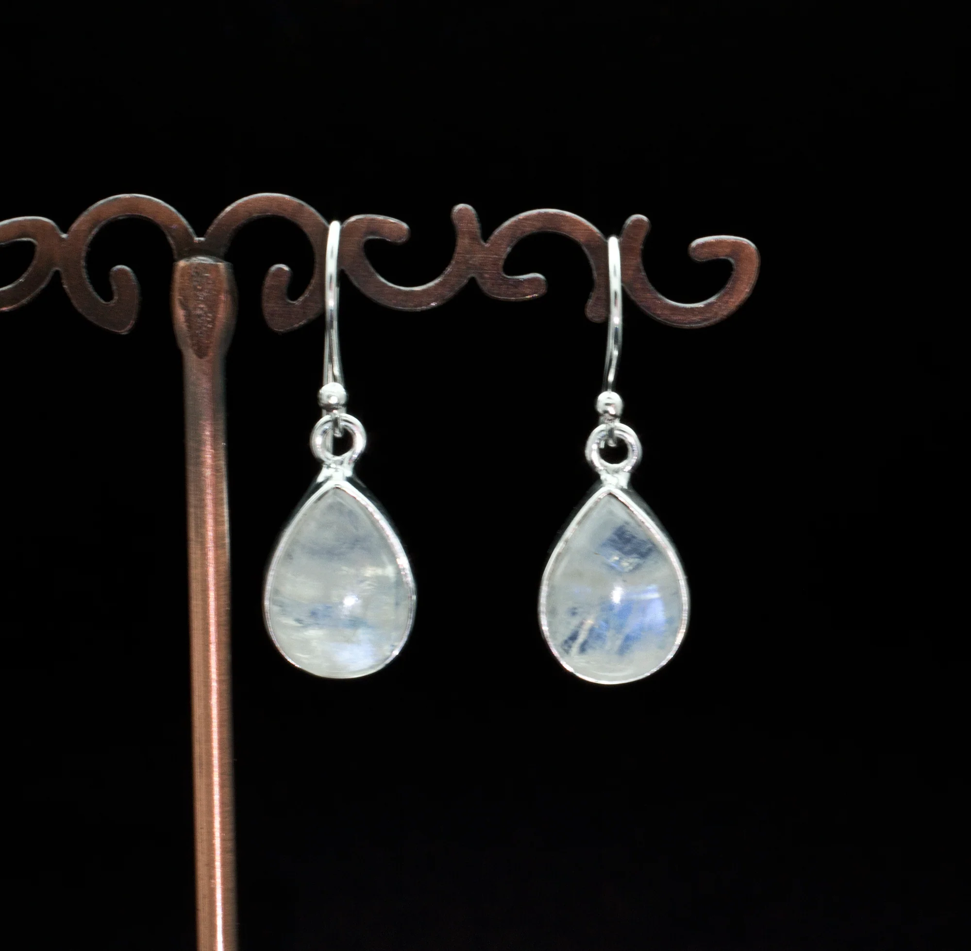 Sterling Silver Moonstone Earrings