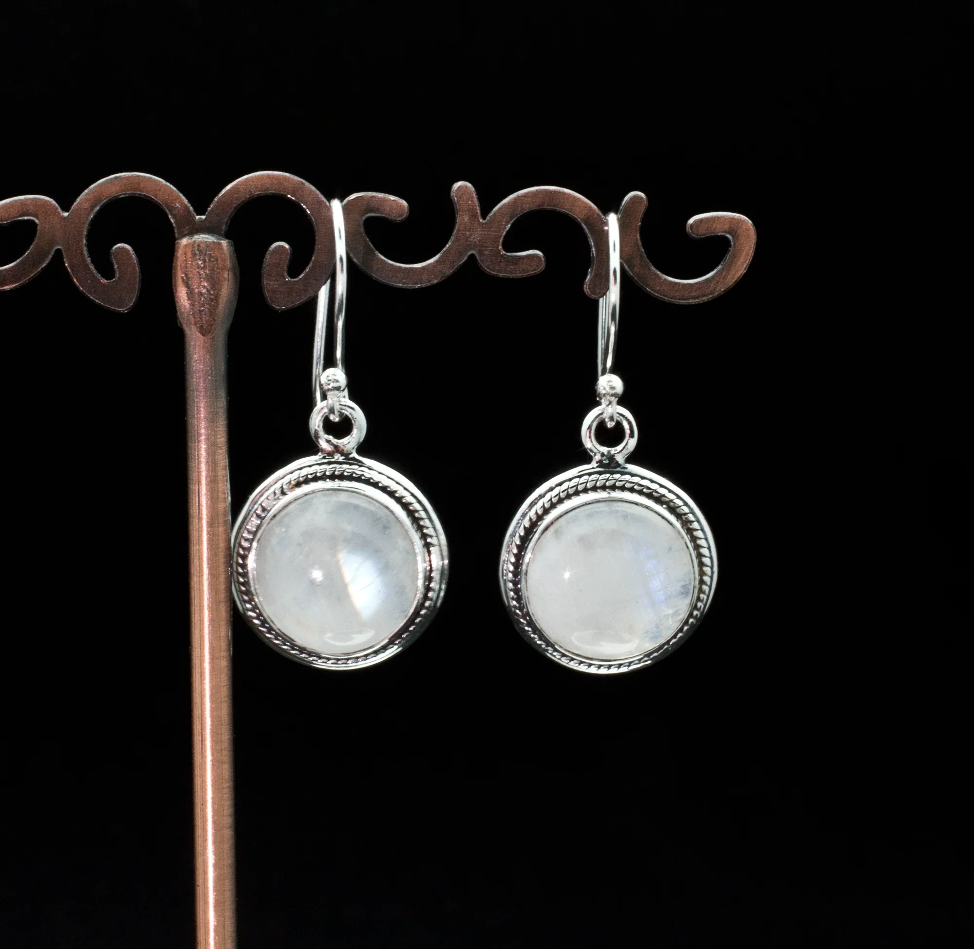 Sterling Silver Moonstone Earrings