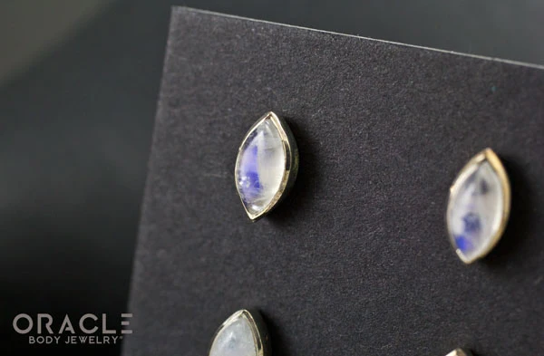Sterling Silver Moonstone Earrings - Image 2