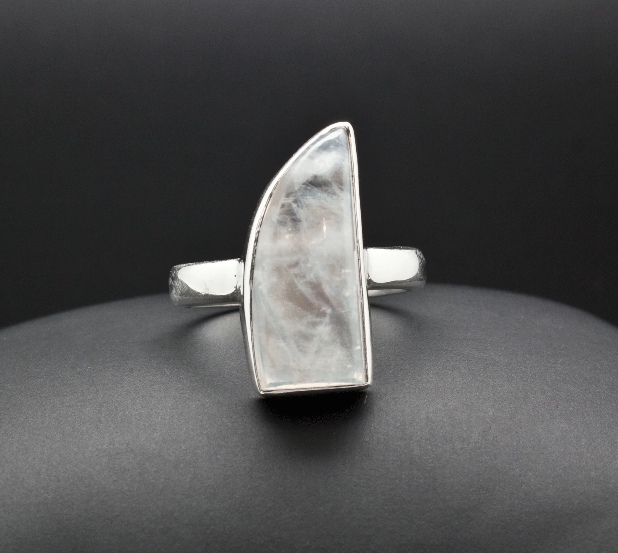 Sterling Silver Moonstone Ring Size 7