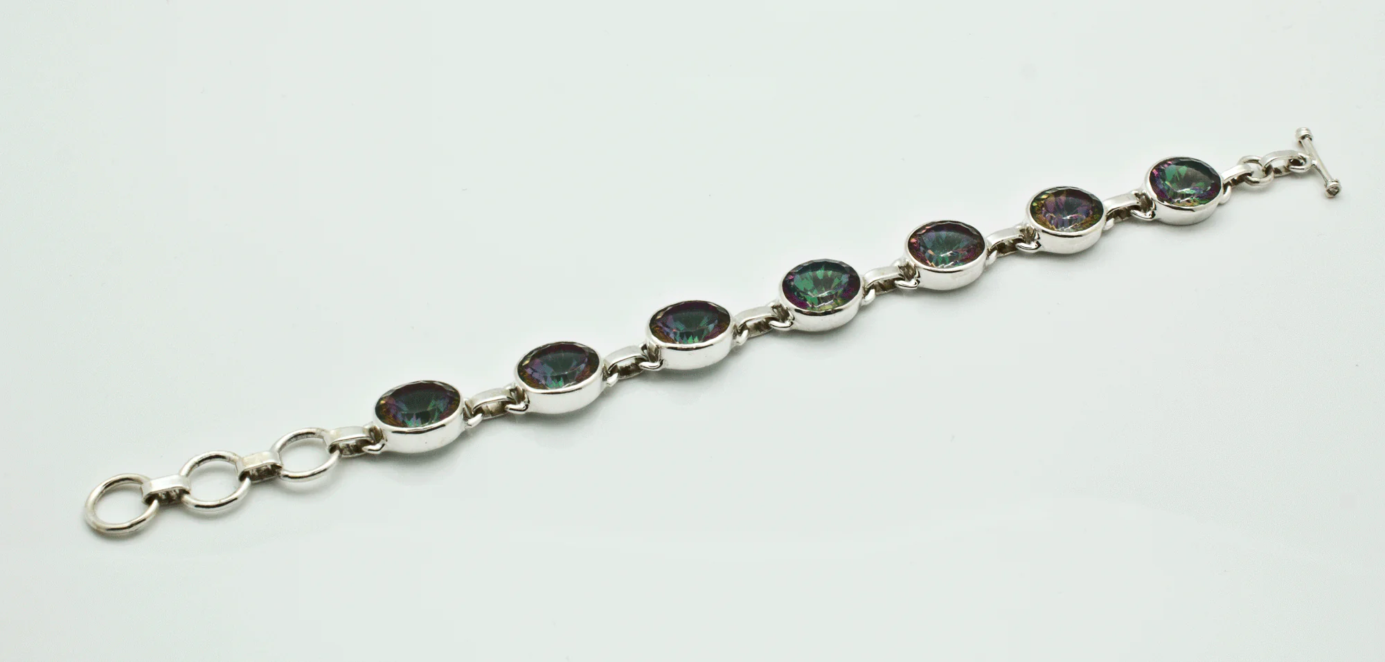 Sterling Silver Mystic Topaz Bracelet - Image 2