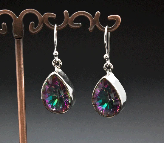 Sterling Silver Mystic Topaz Earrings