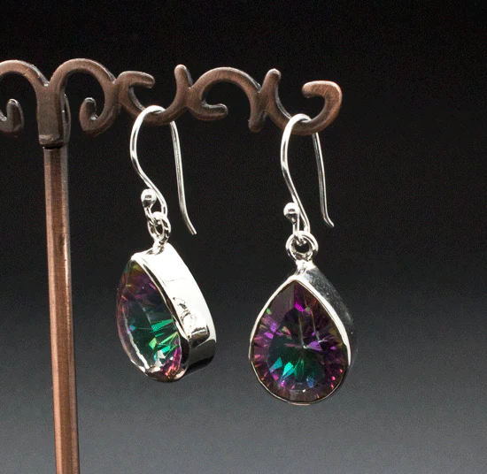 Sterling Silver Mystic Topaz Earrings - Image 2