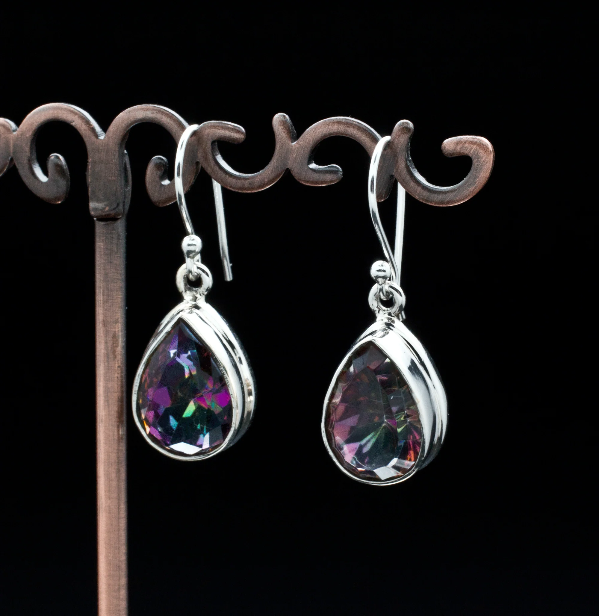Sterling Silver Mystic Topaz Earrings - Image 2