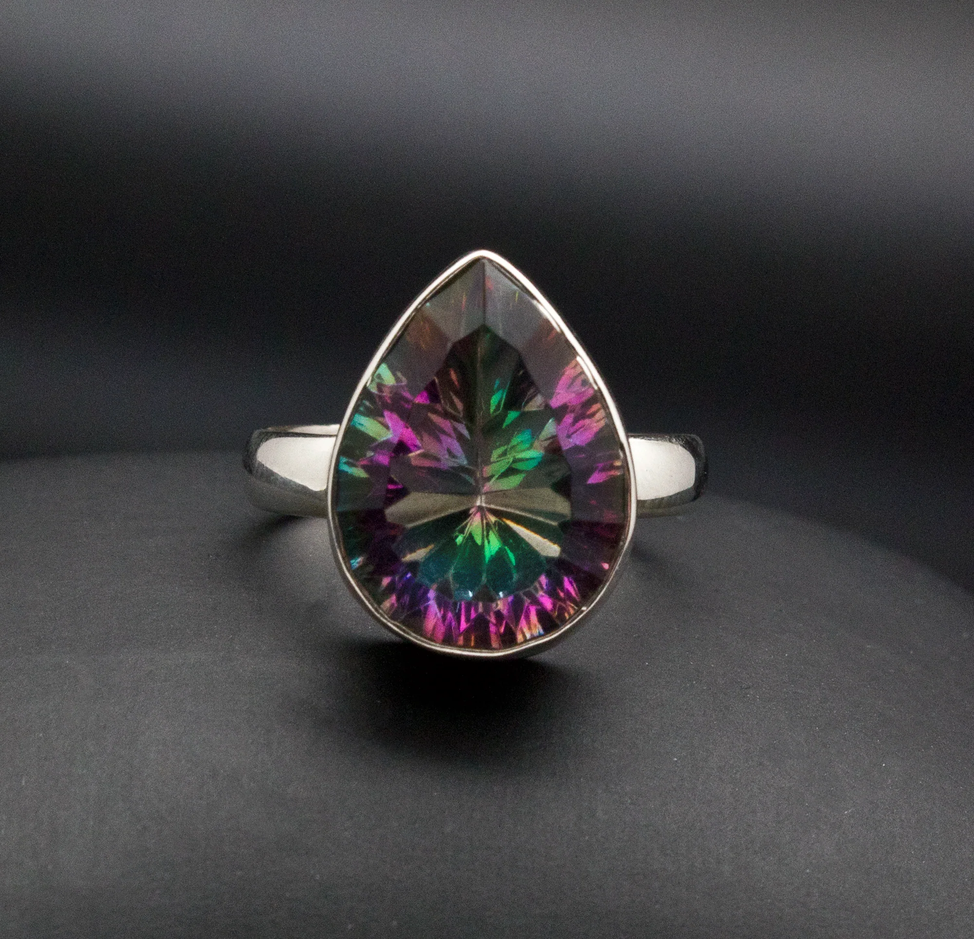 Sterling Silver Mystic Topaz Ring Size 7 - Image 2