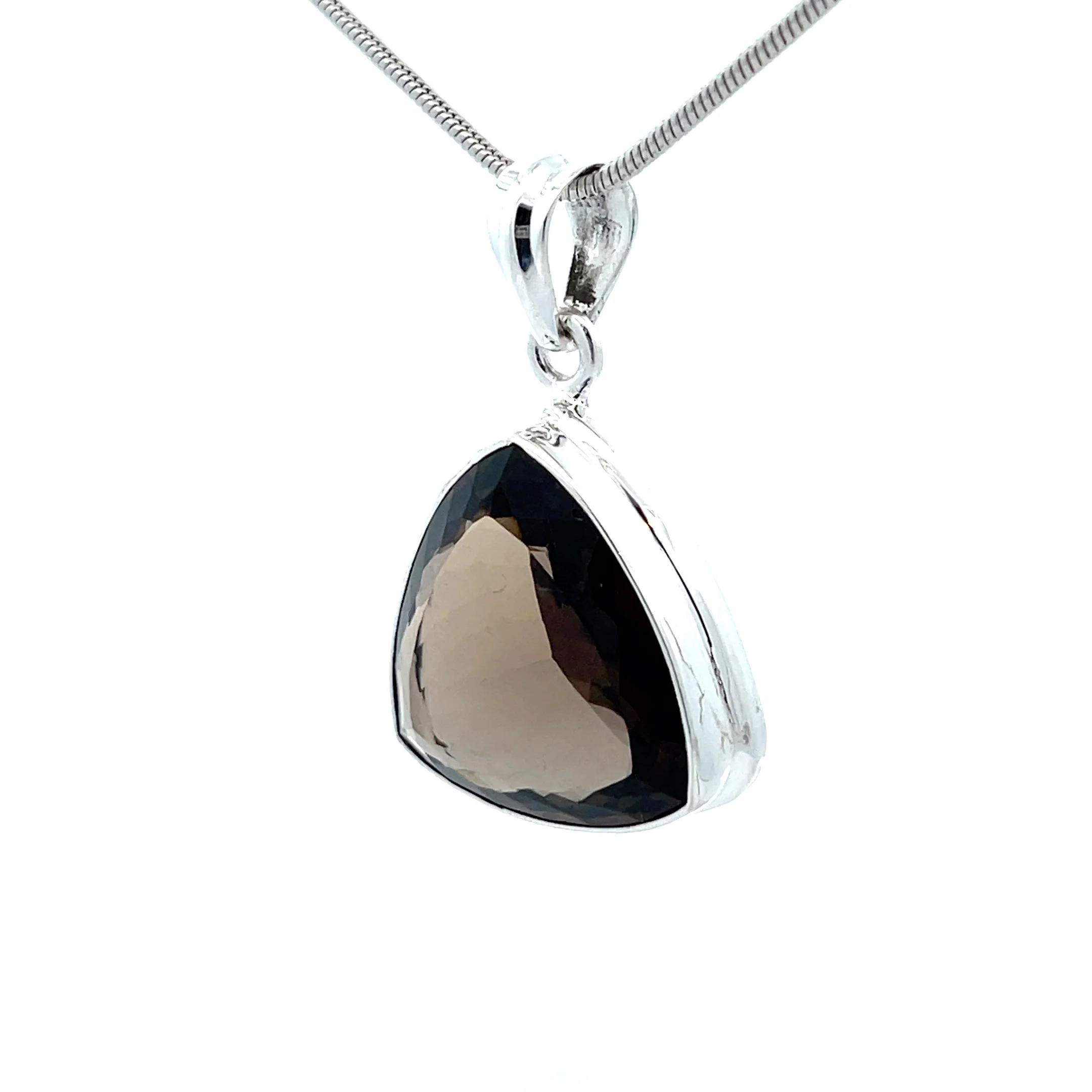 Sterling Silver Smoky Quartz Pendant - Image 3