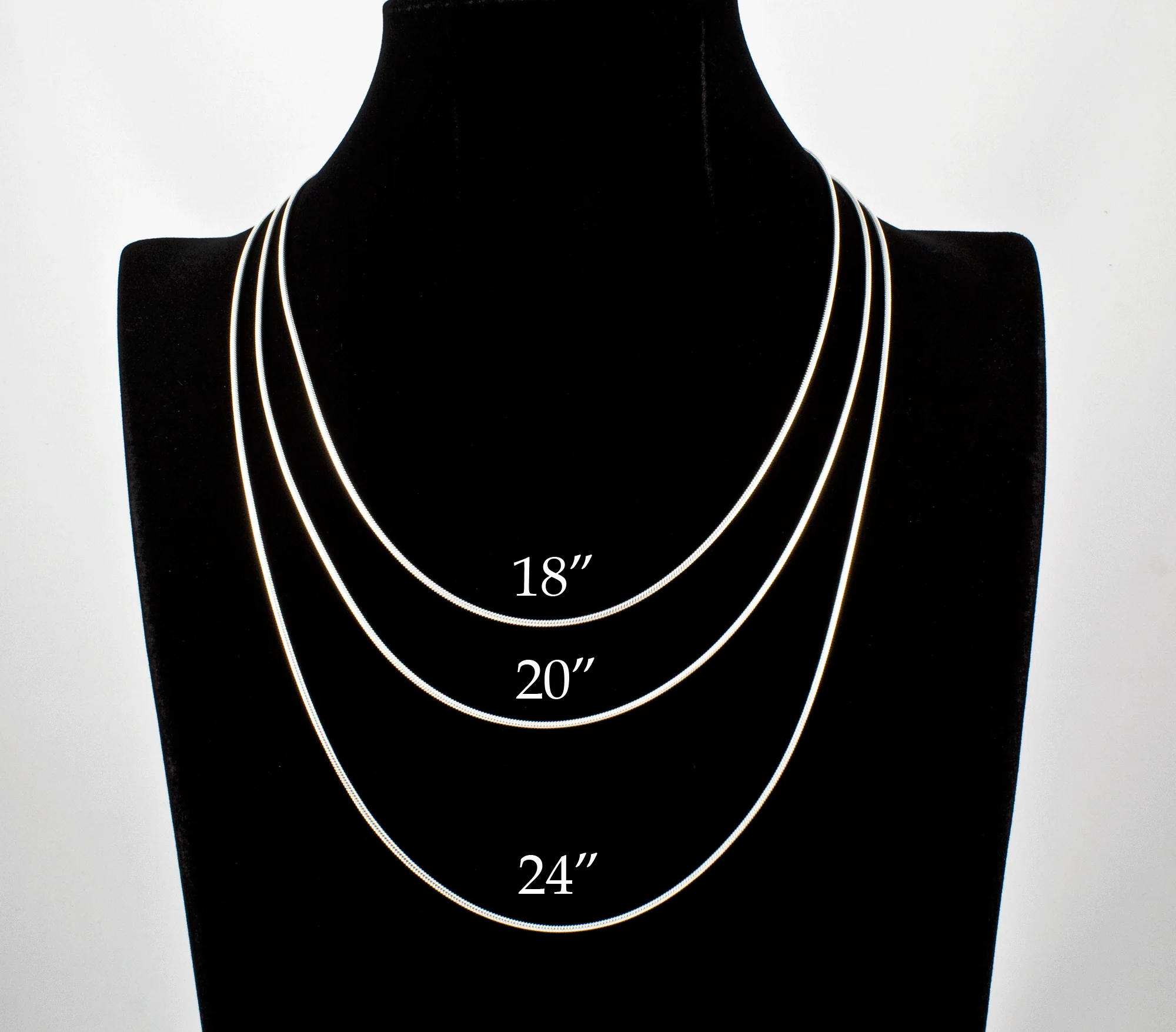 Sterling Silver Snake Chains