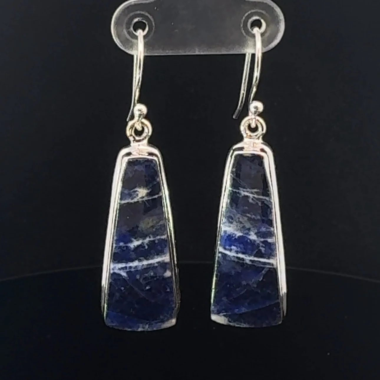 Sterling Silver Sodalite Earrings