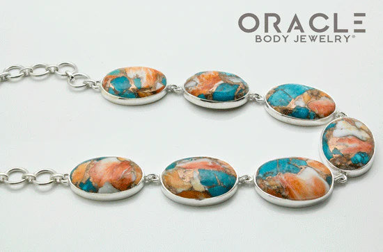 Sterling Silver Spiny Oyster Necklace - Image 3