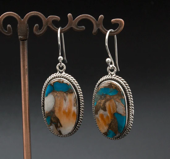 Sterling Silver Spiny Oyster Earrings - Image 2