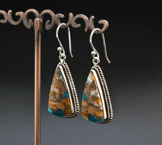 Sterling Silver Spiny Oyster Earrings - Image 2
