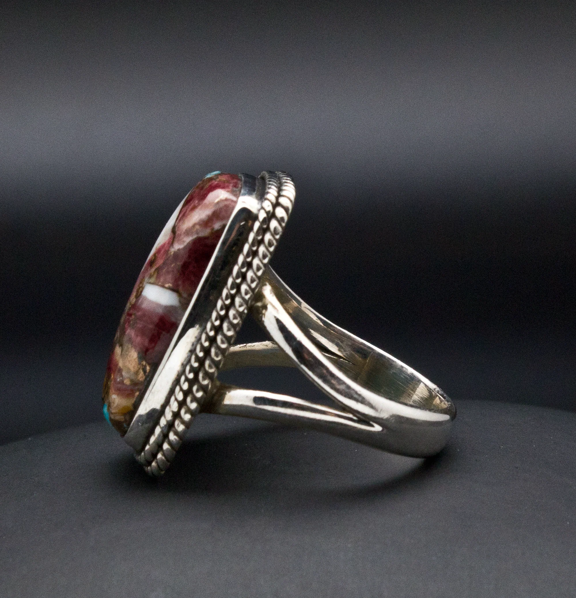Sterling Silver Spiny Oyster Ring Size 7 - Image 3