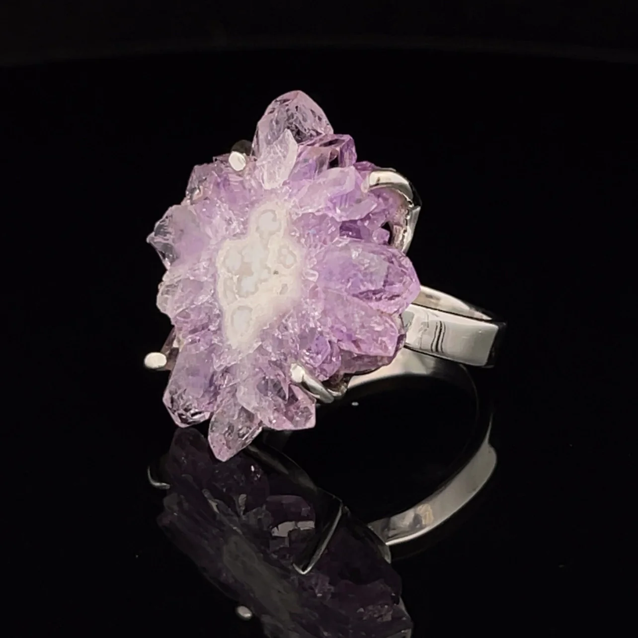 Sterling Silver Stalactite Ring Size 7 - Image 3