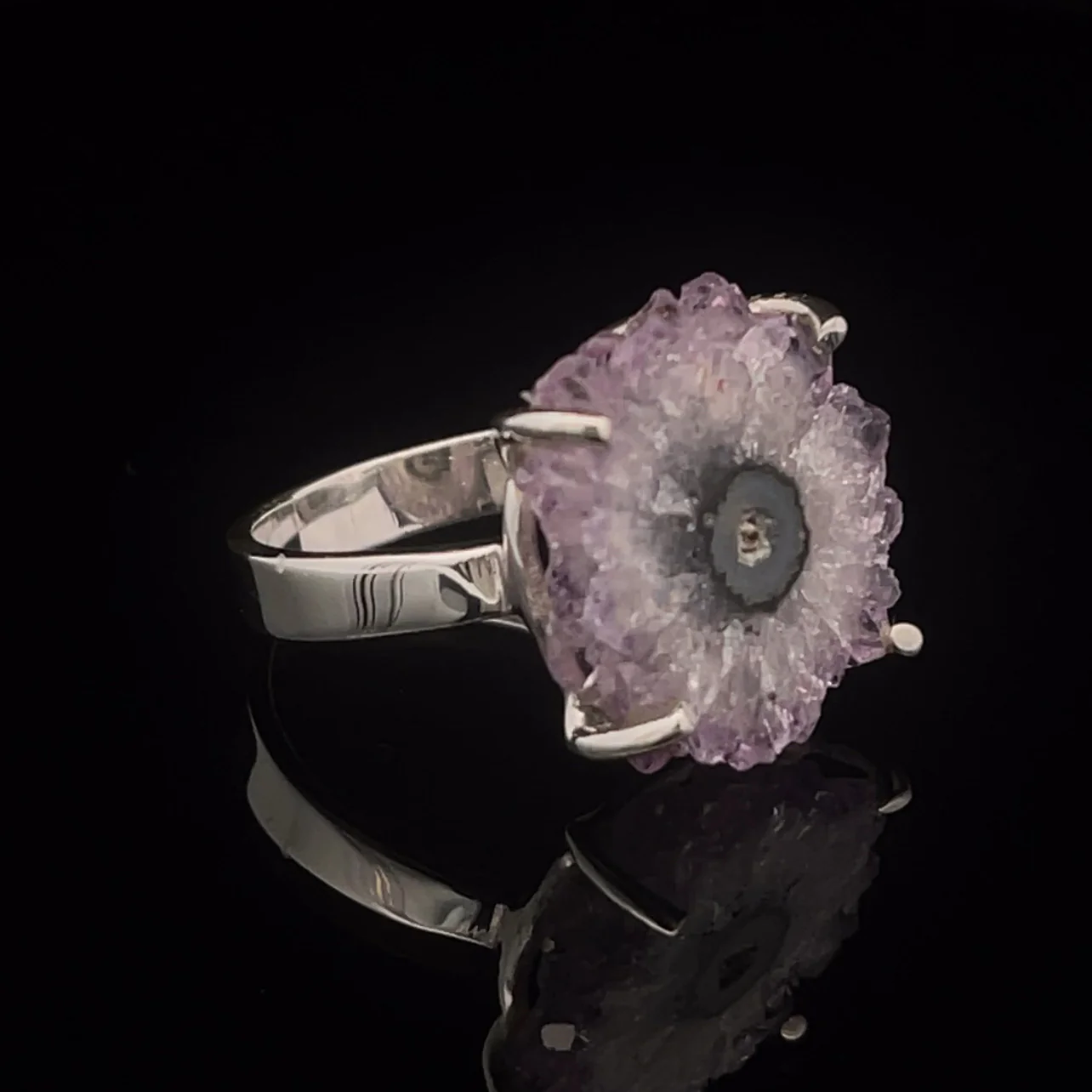 Sterling Silver Stalactite Ring Size 10 - Image 2