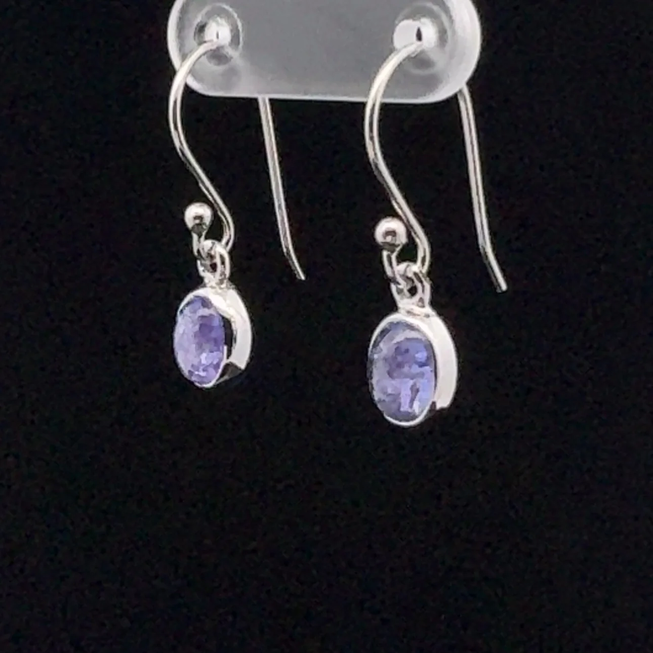 Sterling Silver Tanzanite Earrings - Image 3