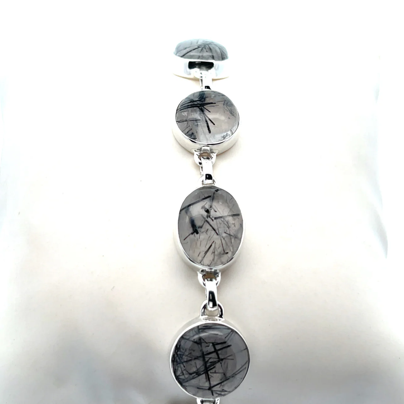Sterling Silver Tourmalated Quartz Bracelet - Image 2