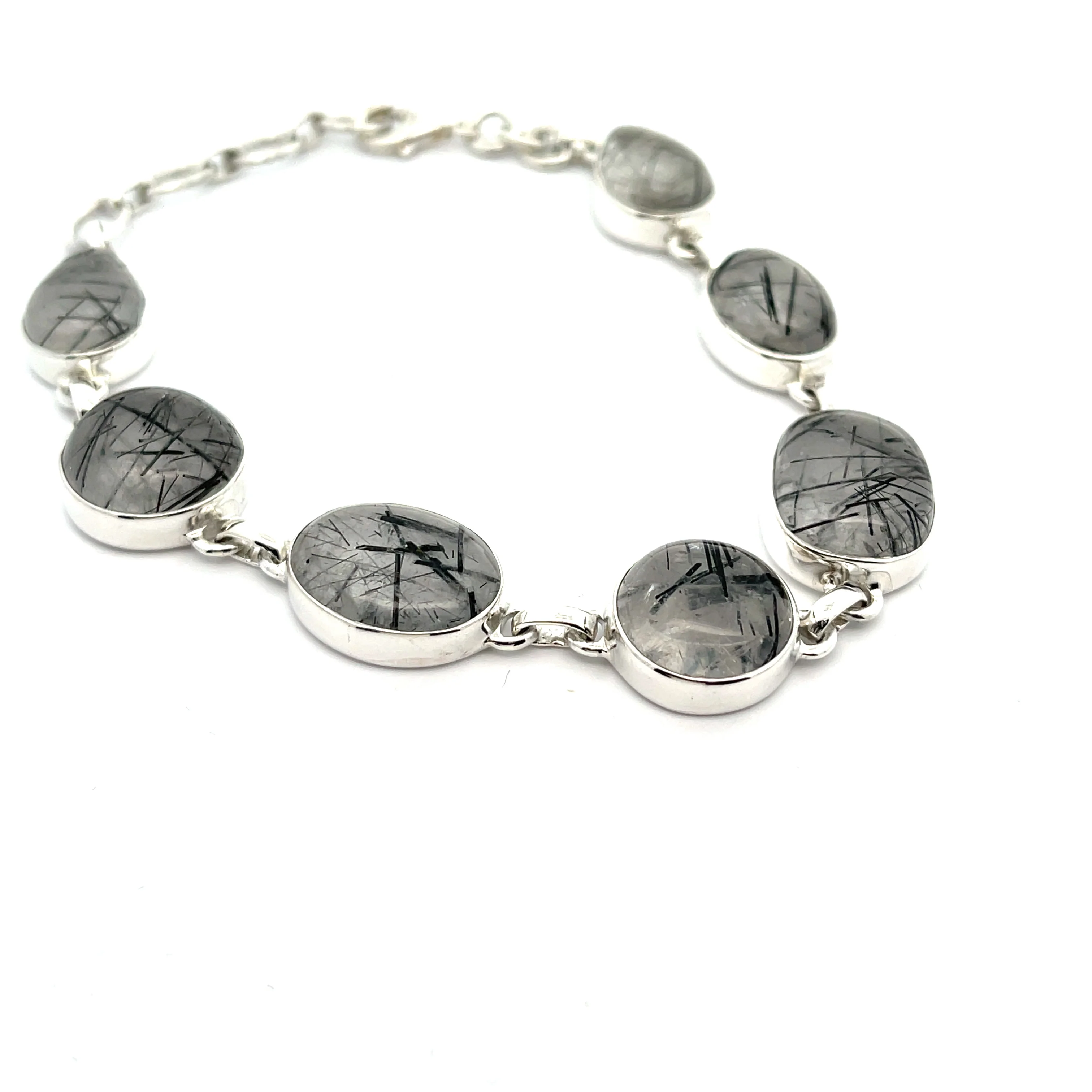 Sterling Silver Tourmalated Quartz Bracelet - Image 4