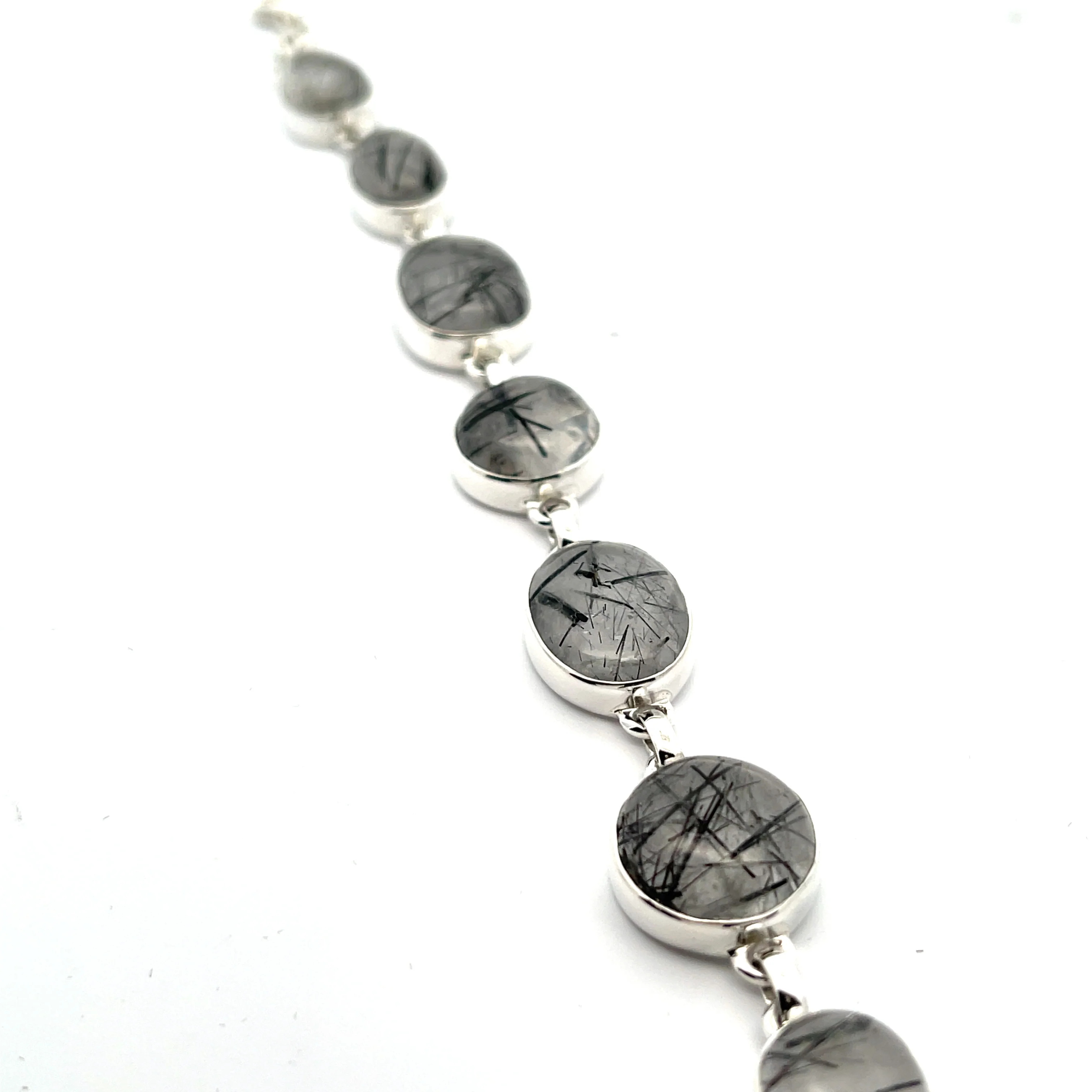 Sterling Silver Tourmalated Quartz Bracelet - Image 5