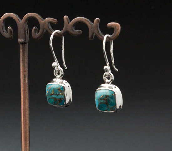 Sterling Silver Turquoise Earrings - Image 2