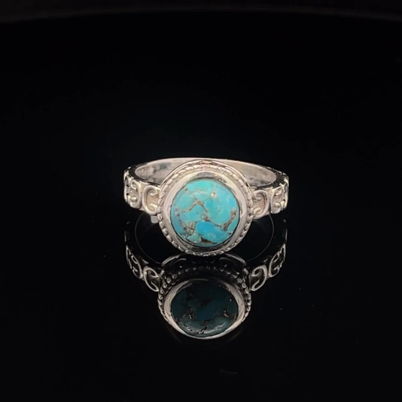 Sterling Silver Turquoise Ring Size 7