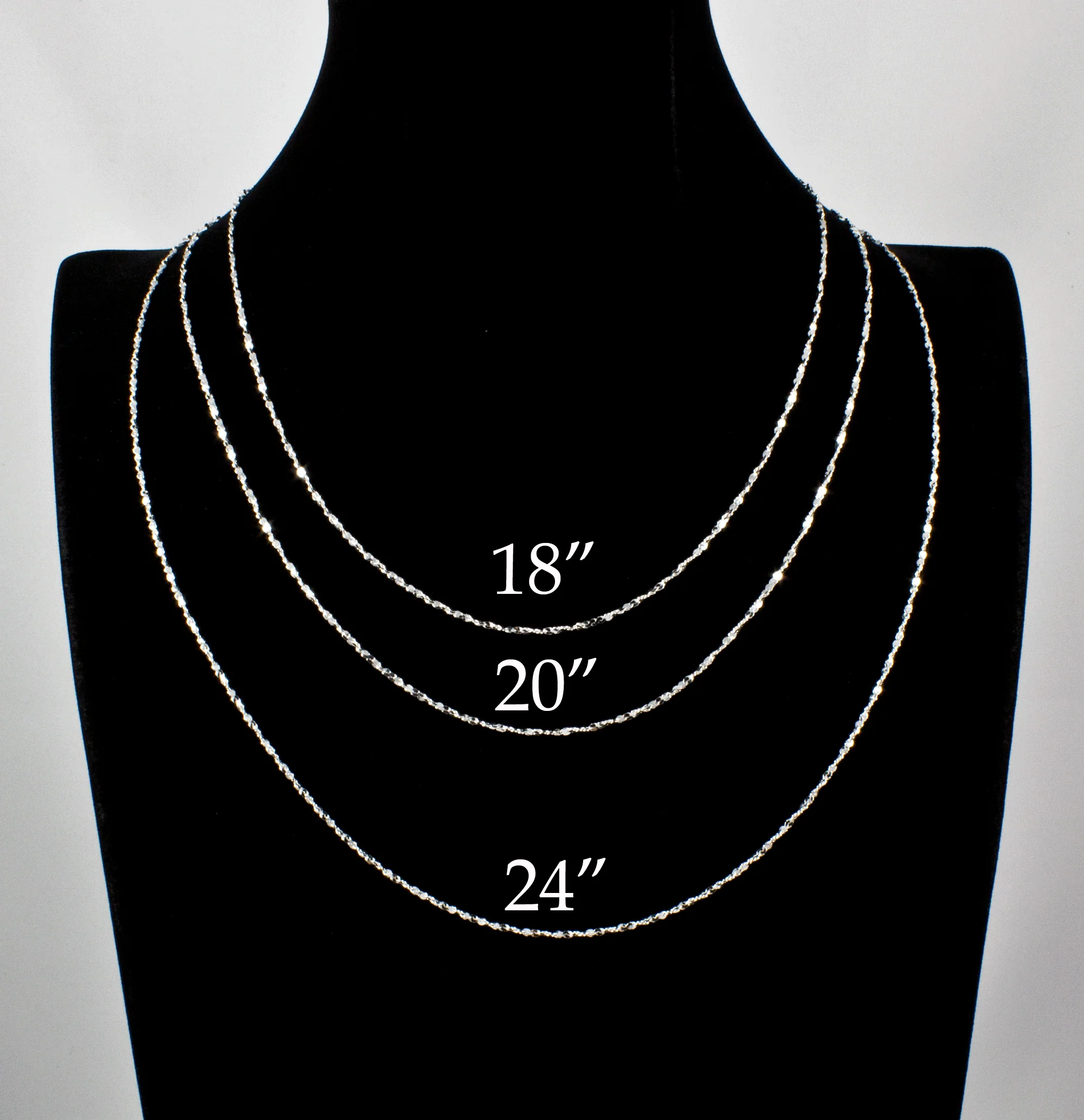 Sterling Silver Twisted Serpentine Chain