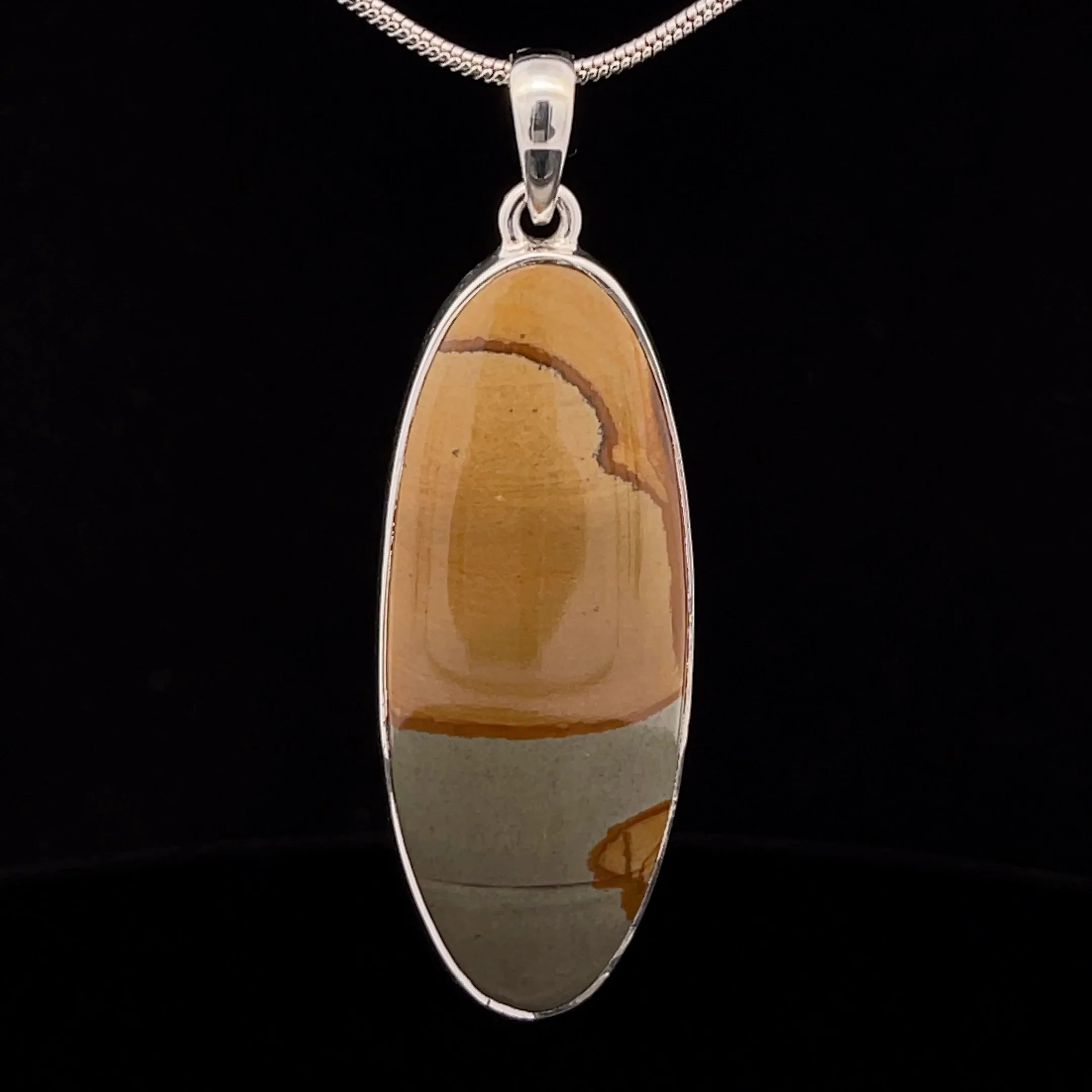 Sterling Silver Wildhorse Picture Jasper Pendant