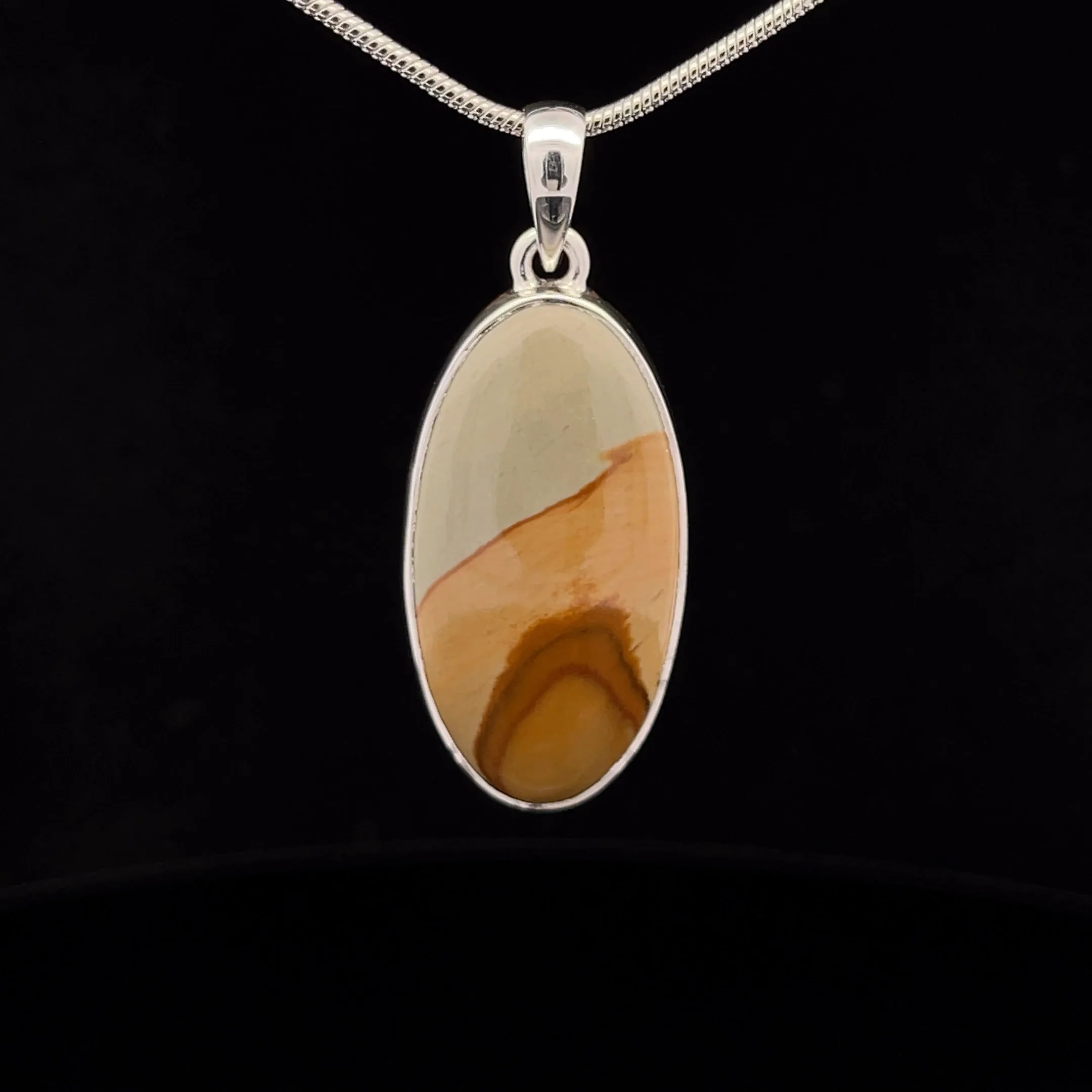 Sterling Silver Wildhorse Picture Jasper Pendant