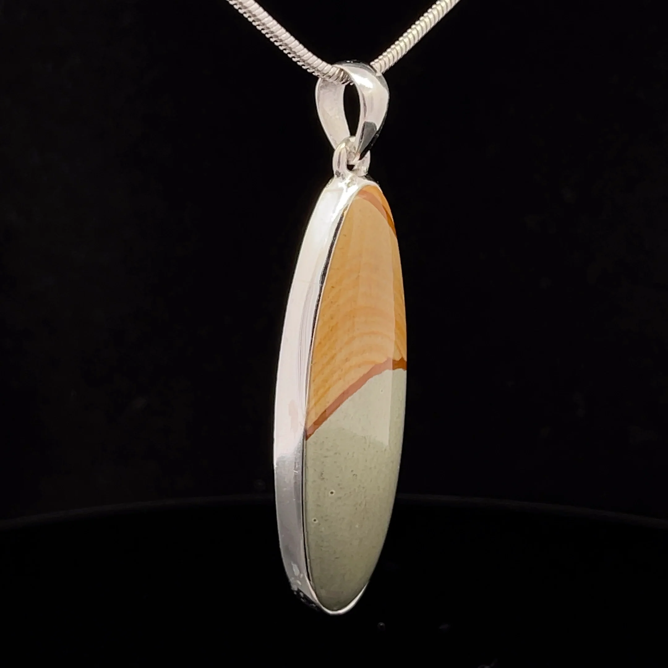 Sterling Silver Wildhorse Picture Jasper Pendant - Image 2