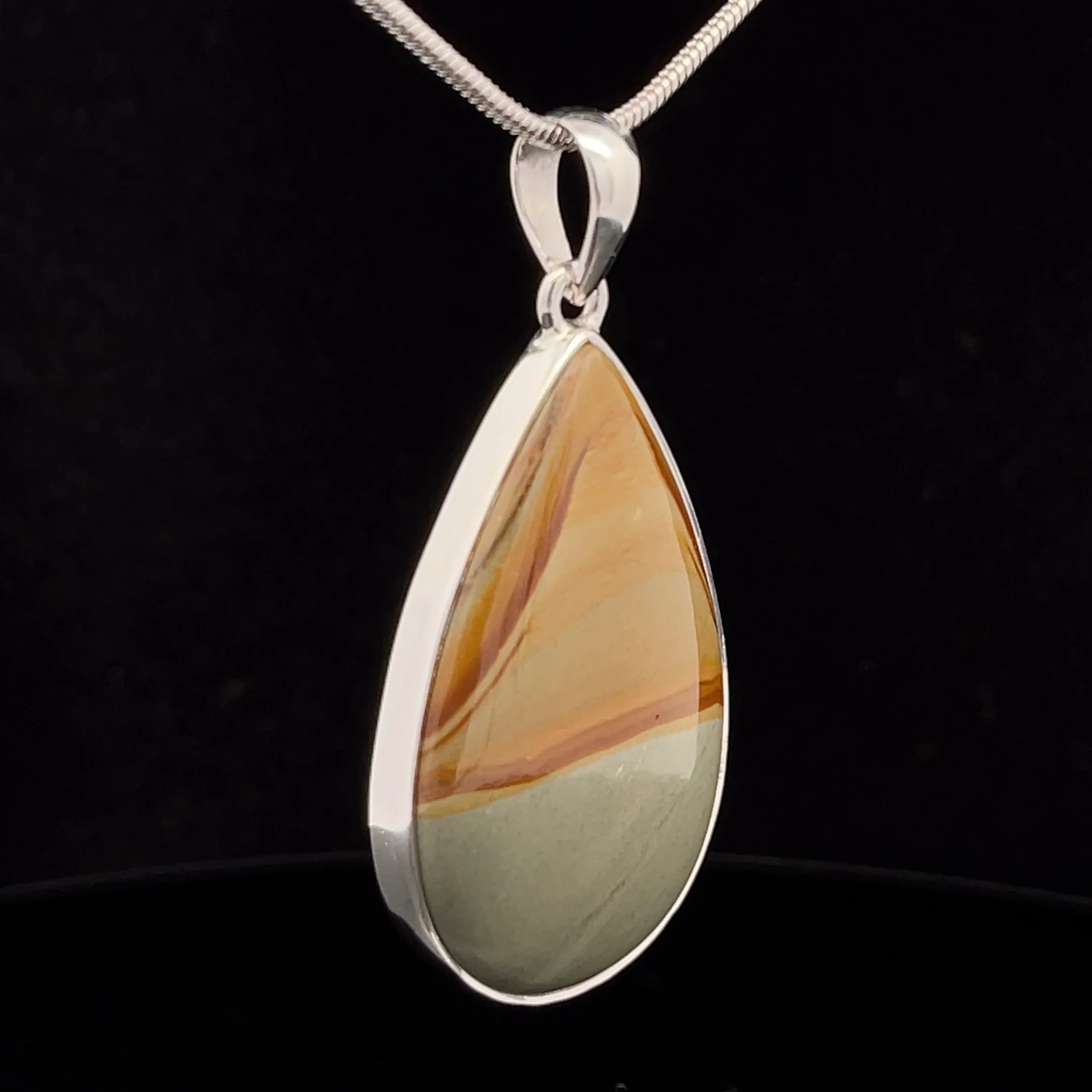 Sterling Silver Wildhorse Picture Jasper Pendant - Image 2