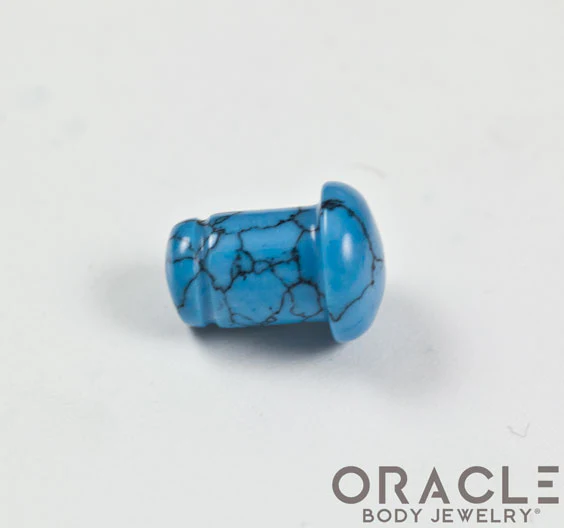 Synthetic Turquoise Single Flare Plugs - Image 3