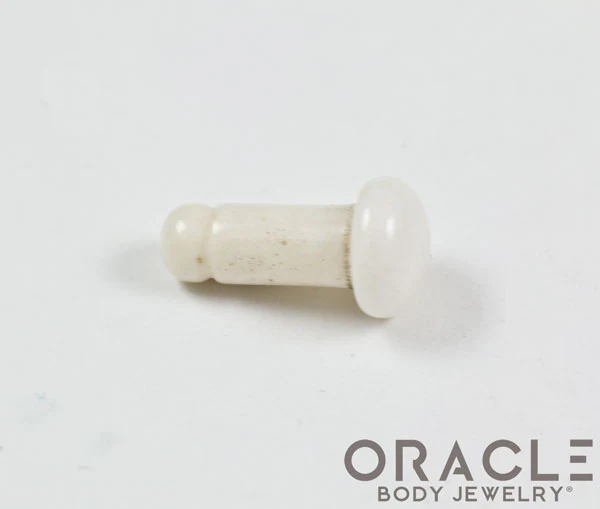 White Agate Single Flare Plugs - Image 3