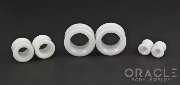 White Onyx Eyelets / Tunnels