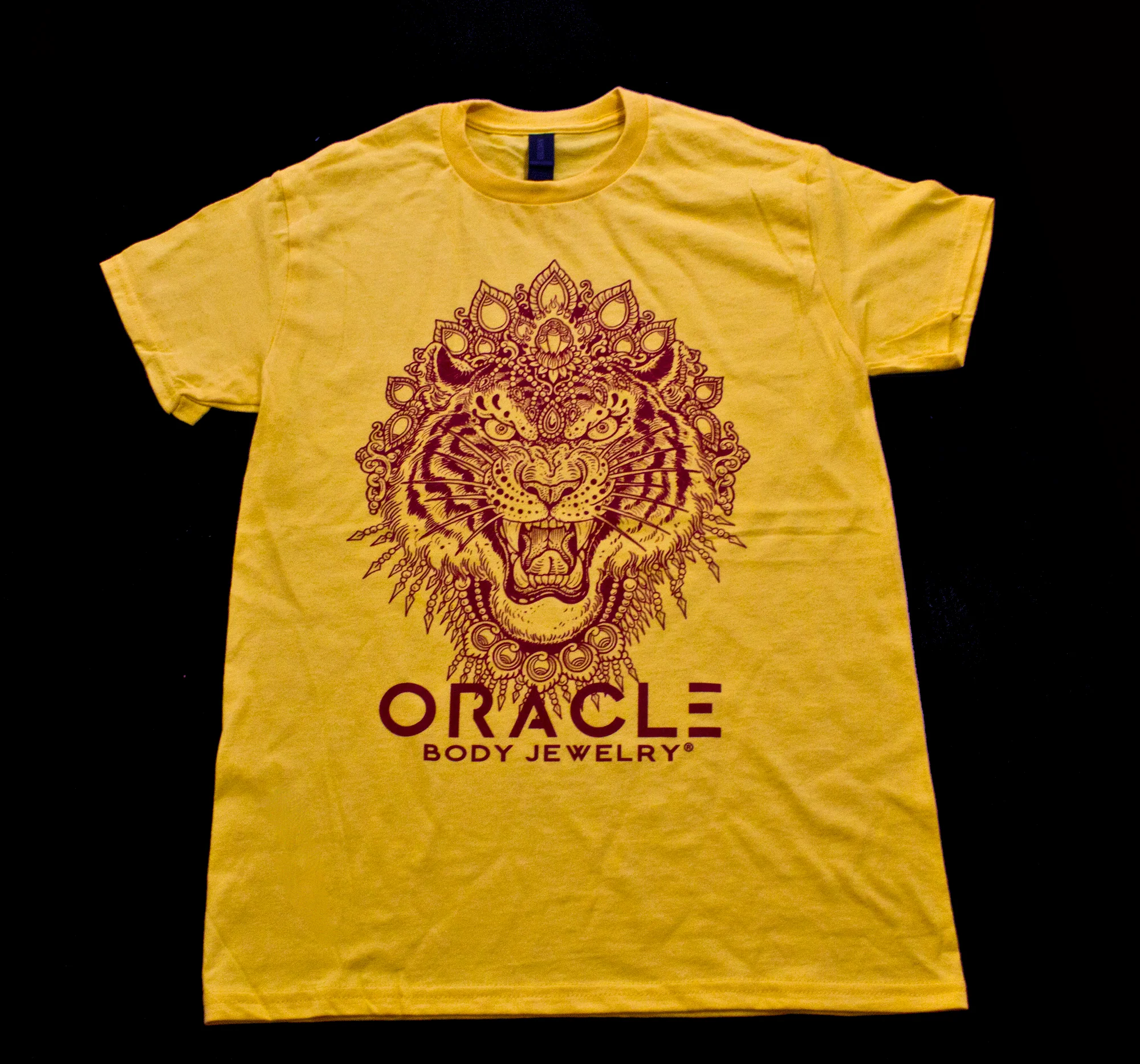 Yellow and Maroon/Red Tiger Shirt - Image 2