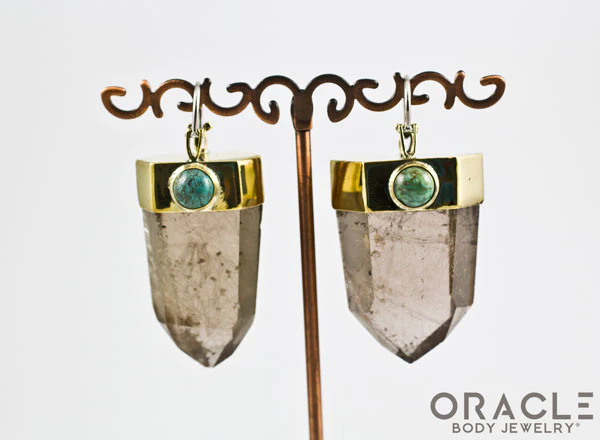 Zuul with Rutilated Quartz Points and Chrysocolla Accents